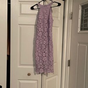 Size small lilac lace midi dress